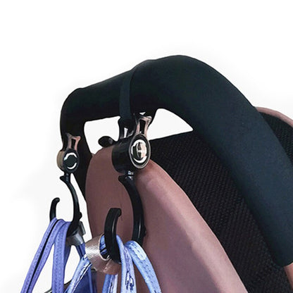 1/2pcs Baby Hanger Baby Bag Stroller Hooks Pram Rotate 360 Degree Baby Car Seat Accessories Stroller Organizer Bebes Accessories